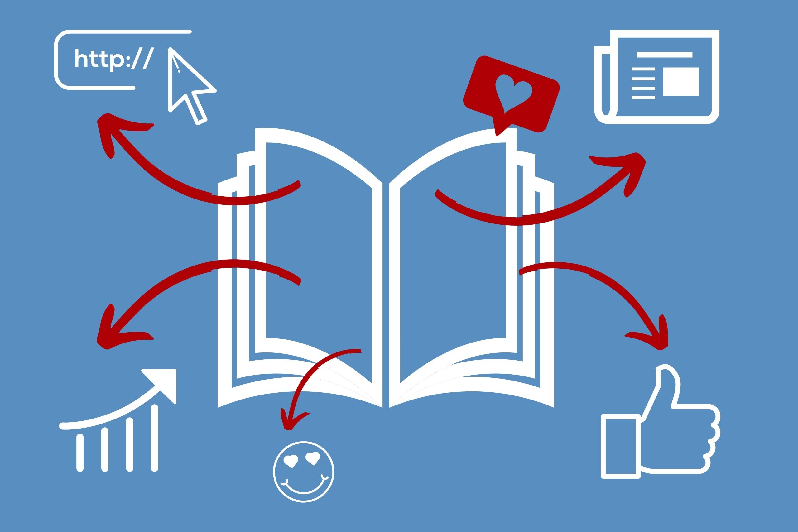 Buchmarketing & Buch PR: Grafische Darstellung für Buch in alle Kanäle bringen